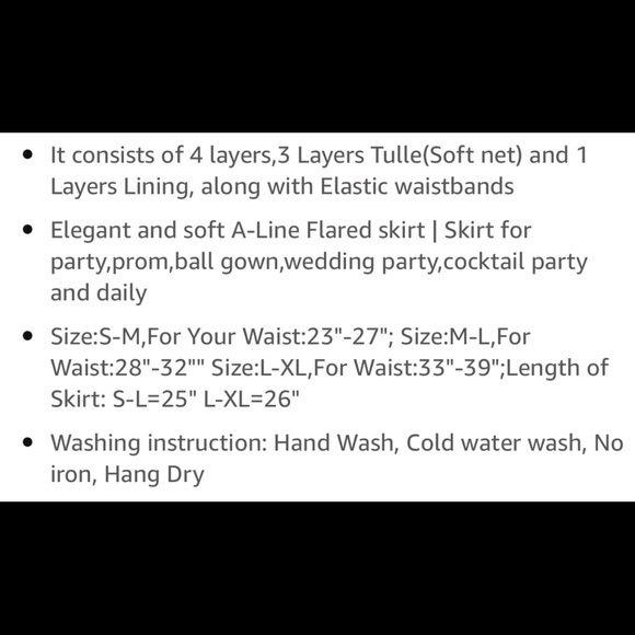 Tulle skirt layered soft Black net tutu - Picture 6 of 6